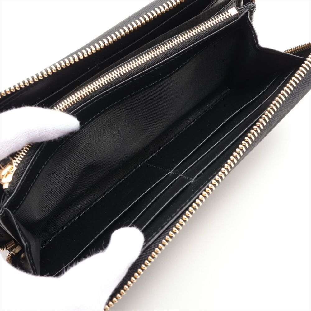 Gucci GG Matelasse Leather Round Zip Wallet Black - Picture 6 of 8